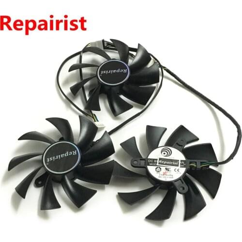 3Pcs/set AXRX VEGA 56/64 GPU VGA Cooler Graphics Card Fan For PowerColor RX-VEGA Video Card Cooling As Replacement