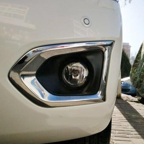 For NIssan Patrol Armada Y62 2017 2018 ABS Plastic car front fog lamp Decoration Cover Trim sticker auto Accessories styling