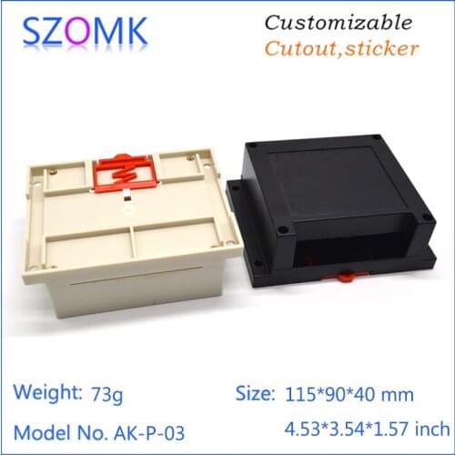 Plastic box enclosure electronics control box (10 pcs) 115*90*40mm szomk junction box electronic abs plastic project box