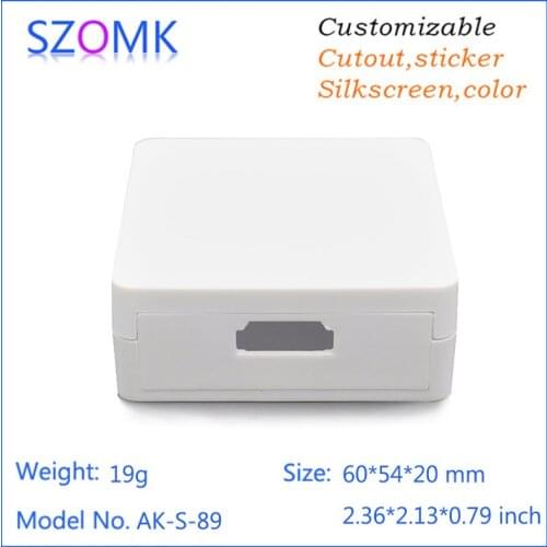 Plastic project box abs enclosures for electronics (4 pcs) 60*54*20mm power distribution box plastic case for electronics