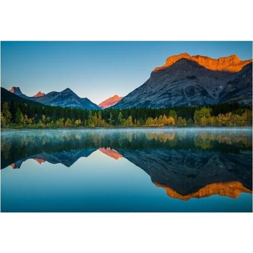 Natural Scenery Sunset Over The Sea Clouds Rivers Deep Mountains Decorative Painting Pictures Wall Art Room Home Decor Posters