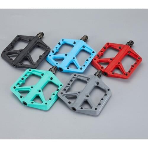 Ultralight Bicycle Bike Pedals Nylon Fiber Seal Bearings Pedal Anti-slip Big Foot XC AM BMX MTB Road Bike Flat Platform Pedals