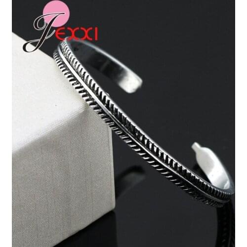 Vintage Ethnic Style Bracelet Female Opening Adjustable Bracelet For Women Men Design Buddhism Bangles Silver Jewelry