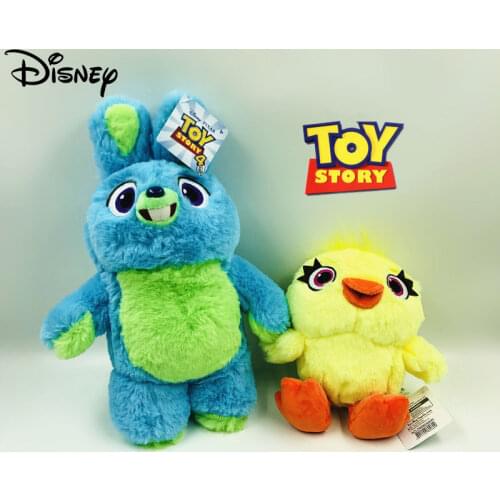 High Qaulity Disney Toy Story 4 Ducky and Bunny Plush Toys Cute Animal Plush Stuffed Toy Dolls for Kids Children Xmas Gifts
