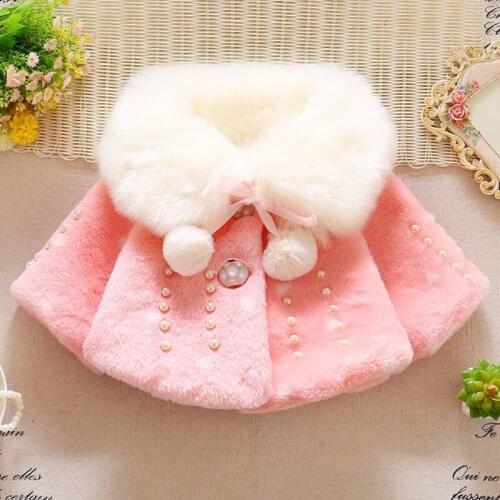 Baby Girls Winter Jackets Rabbit Fur Coats Kids Warm Plus Cashmere Children Outerwear Coat Fashion Windproof Snow Baby Overcoat