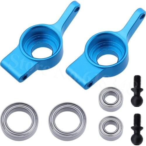 10Pairs Aluminum Rear Hub Carrier With Ball Bearings A959-05 For WLtoys 1/18 Model RC Car A949 A959 A969 A979 K929 Upgrade Parts