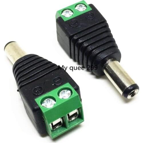 10pair Male Female 2.1 x 5.5mm 12V DC Power Plug Jack Adapter Connector for CCTV LED