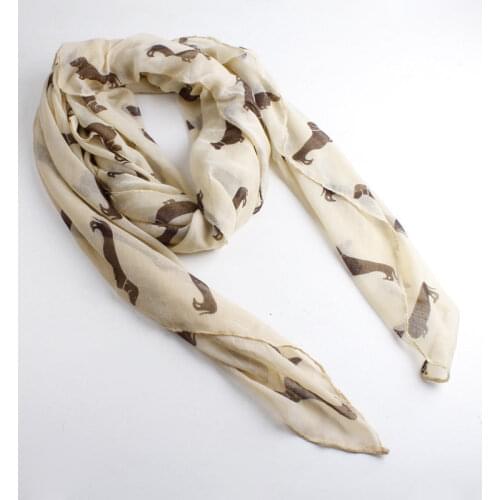 10pcs/lot New Design fashion animal print scarf Hot sale winter dog scarf big size voile scarf Free shipping