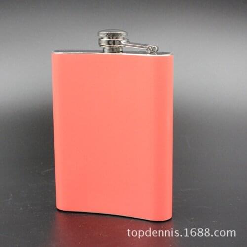 100pcs/lot Water transfer 9 oz stainless steel portable flagon flagon Outdoor Russia flagon bottle bottle trade