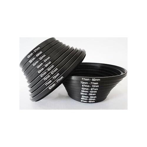 18pcs Lens Filter Step Up and Down Ring Adapter Set for Canon Nikon Olympus Sony free shipping