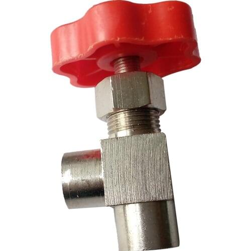 2 pcs 1/4" BSPP Female Nickel-Plated Brass Threaded Angle Needle Valve NV3-1/4