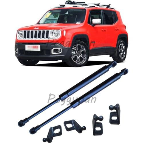 2Pcs Gas Charged Front Hood Bonnet Lift Supports Struts Springs Shocks Damper Props Fit For Jeep Renagade 2016