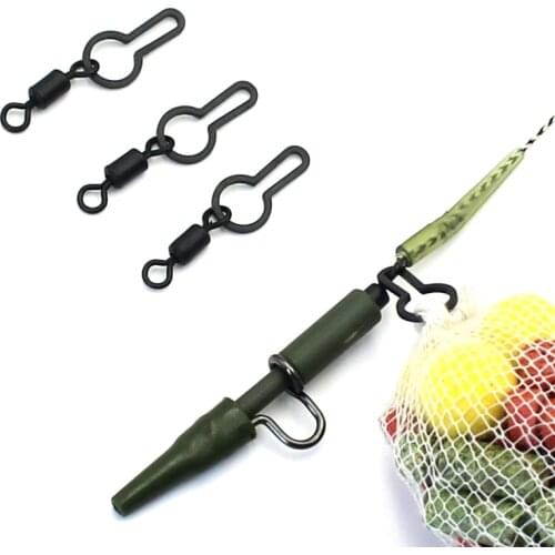 20Pcs Micro Fishing Accessories PVA Mesh Bag Clip Carp Bait Boilies Bag Connector Tip Ring Swivel Hanger Buckles for Carp Tackle