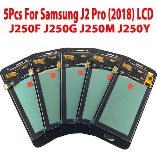 5 Piece/lot J250 Display For Samsung Galaxy J2 Pro 2018 J250 SM-J250 Touch Screen Digitizer Assembly For Samsung j2Pro J250F LCD