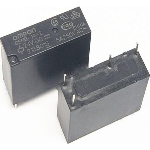 50Pcs OMRON Power Relay G5NB-1A-E-24VDC 24V 5A 4Pins A group of normally open