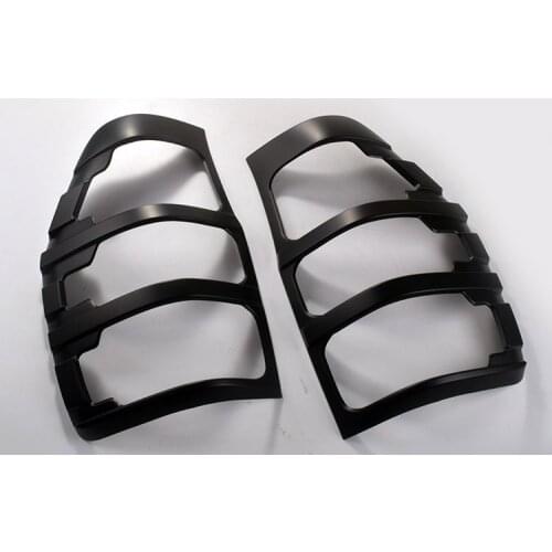 For Ford Ranger Accessories 2012-2017 T6 T7 T8 Wildtrak Raptor Tail Light Cover Black Matte Exterior Rear Lamp Hoods Accessory