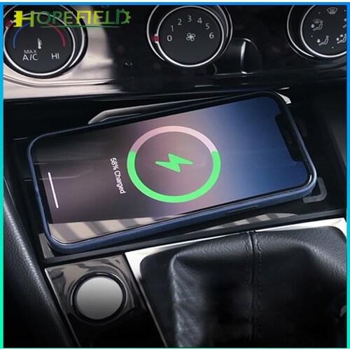 Car wireless charger for Volkswagen Jetta Mk7 2020 2021 phone charge board mobile stand for Sumsung S10 qi fast charging pad