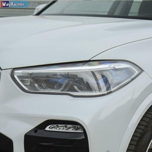 Car Front Light Transparent TPU Sticker Headlight Protective Film For BMW X5 F15 G05 X3 F25 G01 F26 X6 F16 G06 G02 G07 F48 F39