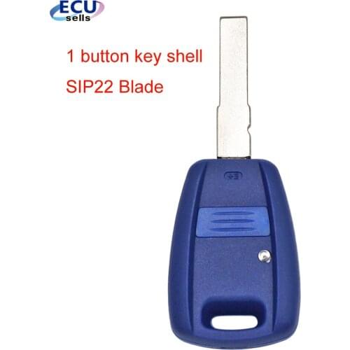 1 Button Car Key Shell for Fiat Punto Doblo Bravo Replacement Remote Key Case Cover SIP22 Blade