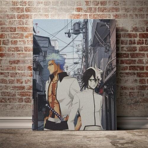 Ulquiorra Cifer Grimmjow Bleach Anime Decoration Prints Home Decor Canvas Dorm Living Room Bedroom Painting Wall Art Poster