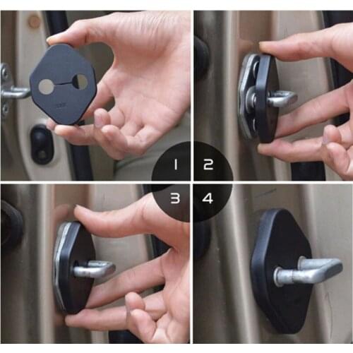 For KIA RIO K2 Sedan 2011 2012 2013 Plastic Door Lock Buckle Cover Trim Decoration Auto Parts