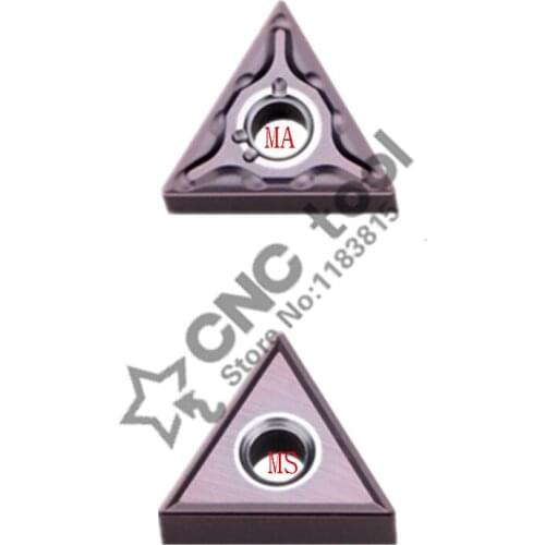10pcs TNMG160404-MA/MS M85 TNMG160408-MA/MS M85 Carbide Insert Suitable for CNC Lathe Cutting Tools for Steel, Stainless Steel