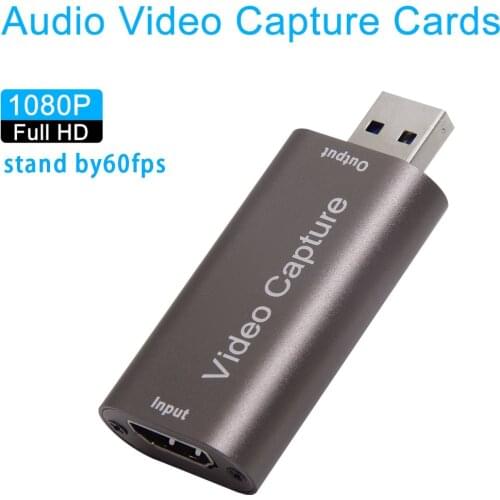 4K Video Capture Card USB 2.0 3.0 HD Video Grabber Record Box for PS4 Game DVD Camcorder HD Camera Recording Live Streaming