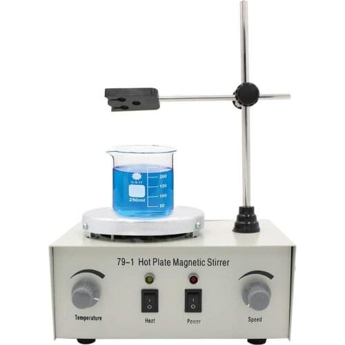 BDJK 79-1 Hot Plate Magnetic Stirrer Magnetic Mixer with Stir Bar 2400 rpm Max Stirring Capacity: 1000ml
