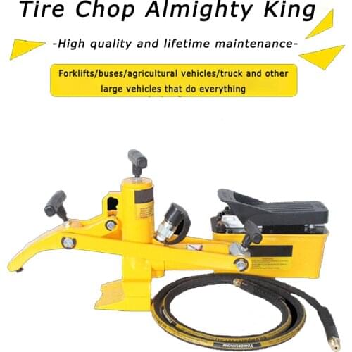 Forklift Loader Vehicle Hydraulic Tire Chop Machine car wheels Tire Stripper Removal Tire Press Vehicle Maintenance Equipment