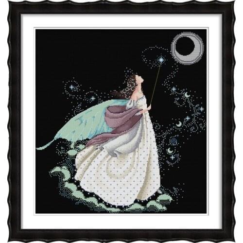 New Full Moon The Full Stitch Cross Stitch Needlework Sets Embroidery Kits in Cross-Stitch Package Home Decor