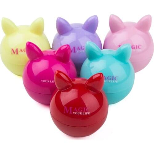 New Fruit Flavor Natural Organic Lip Balm Hydrating Lip Gloss Cute Cartoon Rabbit Lip Balm Repair Wrinkle Makeup Beauty Lip Care