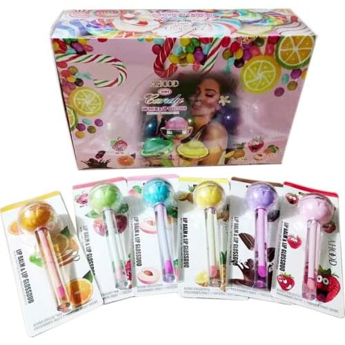 Wholesale 2 in 1 Cute Magic Lip Balm Lip Gloss Moisturizer Candy Magic Lip Gloss Lipstick Waterproof Long Lasting Lip Tint Cosme