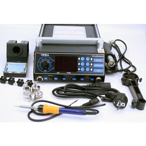 YIHUA-853AAA BGA rework station hot air gun soldering iron soldering station Free shipping