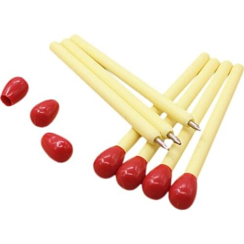 PPYY-10 PCS/lot Korean Matchstick Ball Pens Office Supplies Match BallPoint Pen Student School Supplies Writing Stationery