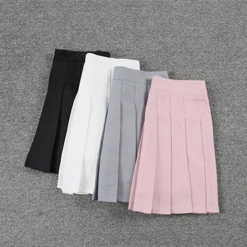 School Dresses Sailor Suit Pleated Skirt Jk Uniforms Cosplay College Middle School Costume Pink Gray White Black Short Skirt