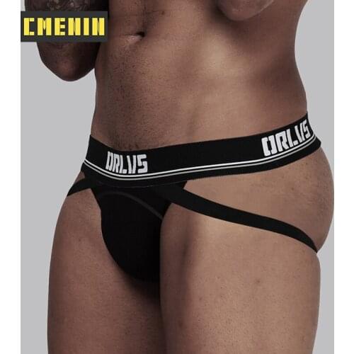 Panties String Men Lingerie Jockstrap Mens Thongs Men Solid strings Arrival Sexy Gay Underwear Men Thong Mesh Comfortable OR405