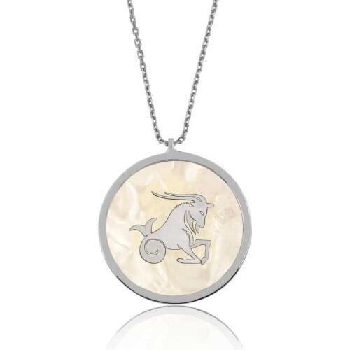 Tevuli 925 Sterling Silver Capricorn Zodiac Female Necklace