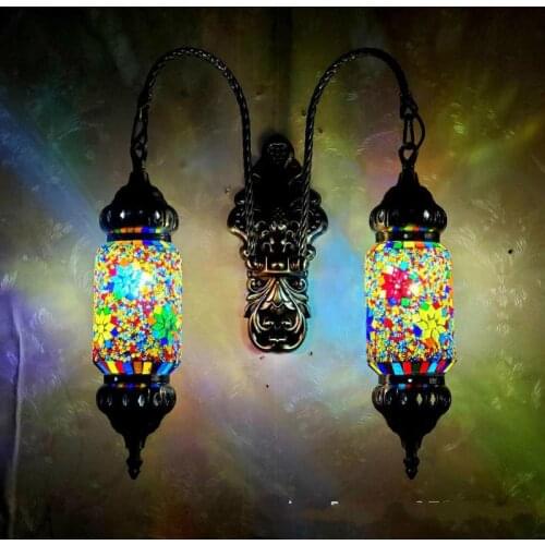 Turkish National Wind Wall Lamp Retro Romantic Tv Wall Balcony Corridor Ktv Cafe Wall Lamp
