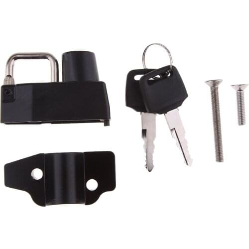 MagiDeal 2 Pieces Helmet Lock Buckle Fastener + Motorcycle Frame Helmet Lock for Yamaha