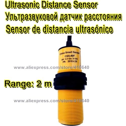 FACTORY SUPPLY Range Adjustable Ultrasonic Transducer 2 Meter Distance 15 To 30V Power Supply 0 To 10V Output