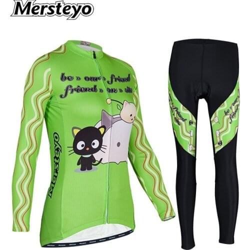 Spring Autumn Winter Women Cycling Clothes Jersey Clothing Wear Long Sleeve Suit Bicycle Mtb Jacket Set Pants Bike Ropa Ciclismo