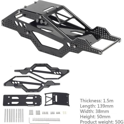 1:24 Aluminum Alloy RC Car Chassis Frame Conversion Car Body Frame for 1/24 Axial SCX24 90081 RC Car Accessories
