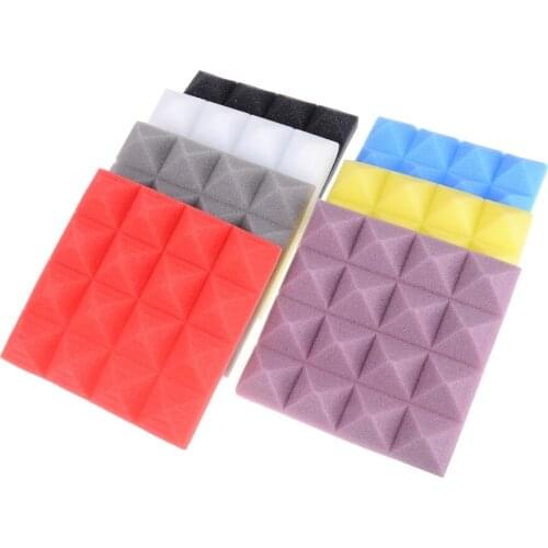 1pc Colorful Soundproofing Foam Acoustic Foam Sound Treatment Studio Room Absorption Tiles Polyurethane Foam