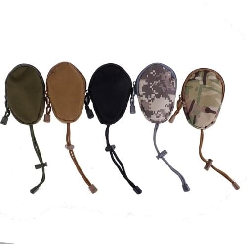 1Pcs EDC Mini Key Wallets Holder Men Coin Purses Pouch Small Pocket Keychain Zipper Case Out Door Pack Military Army Camo Bag