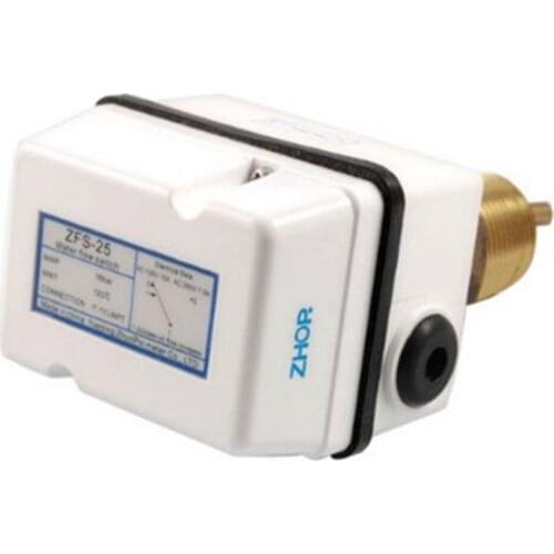 1 Pc ZFS-25 AC 125V 15A 250V 7.5A SPDT 1G" White Thread Connection Water Flow Paddle Switch