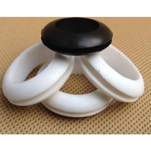 1000pcs/lot 6mm grommet machine wire grommet,double side,clear,LED lighting toy DIY coil protector metal outlet case plate