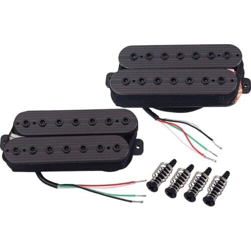 7 strings fiber alnico v neck and Bridge Pickup Humbucker Guitar