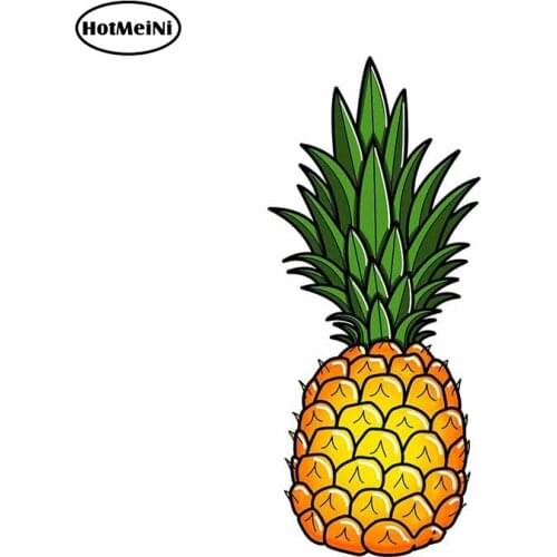 HotMeiNi 13cm x 5.8cm For Pineapple Fine Car Stickers Car Styling Decal Waterproof Vinyl Material Scratch-Proof Decoration