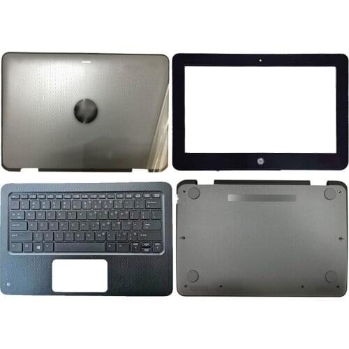 For HP RroBook X360 11 G1 EE Notebook Computer Laptop Case LCD Back Cover/Front Bezel/Palmrest/Bottom Case Gray