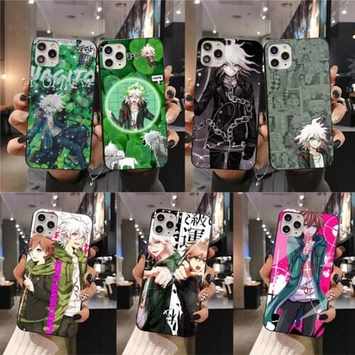 Makoto Nagito Komaeda Anime Phone Case For iphone 12 11 Pro Max Mini XS Max 8 7 6 6S Plus X 5S SE 2020 XR cover